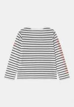 Ecoalf Marinalf Long Sleeve T-shirt Boys Off White Blue Stripe