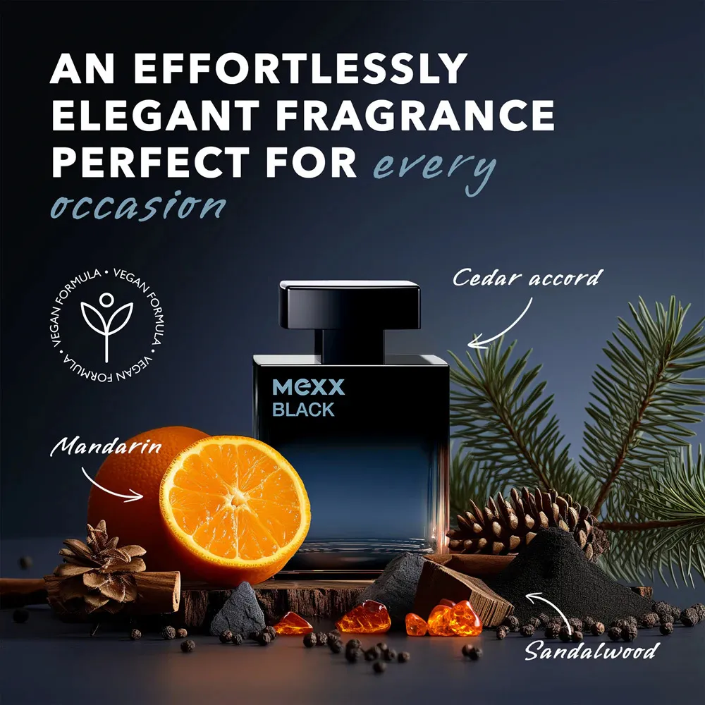 Black Man Eau de Parfum für Herren 50 ml