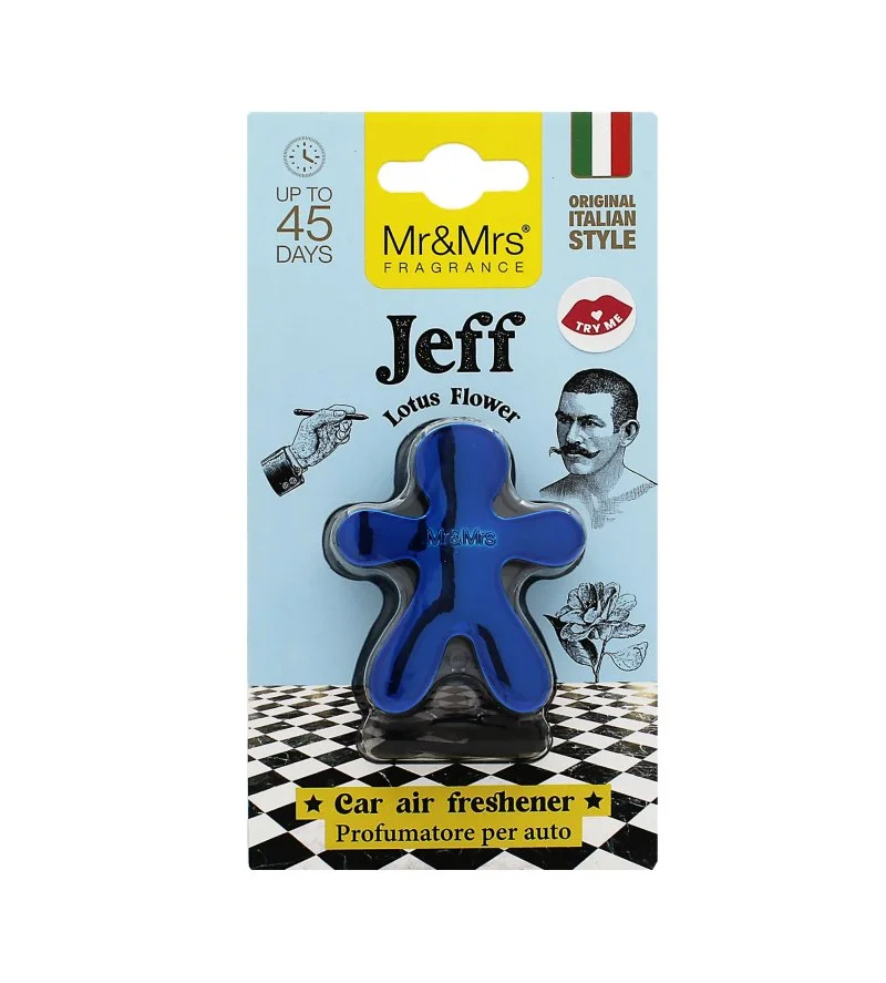 Jeff Chrome Lotus Flowers Autoduft blau