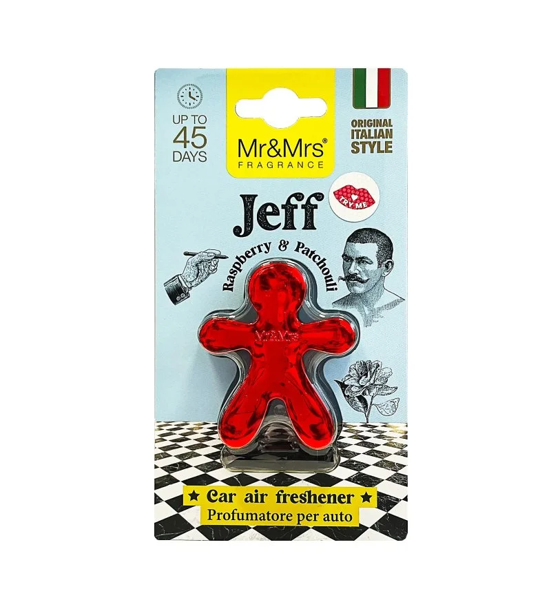 Jeff Chrome Raspberry & Patchouli Autoduft rot