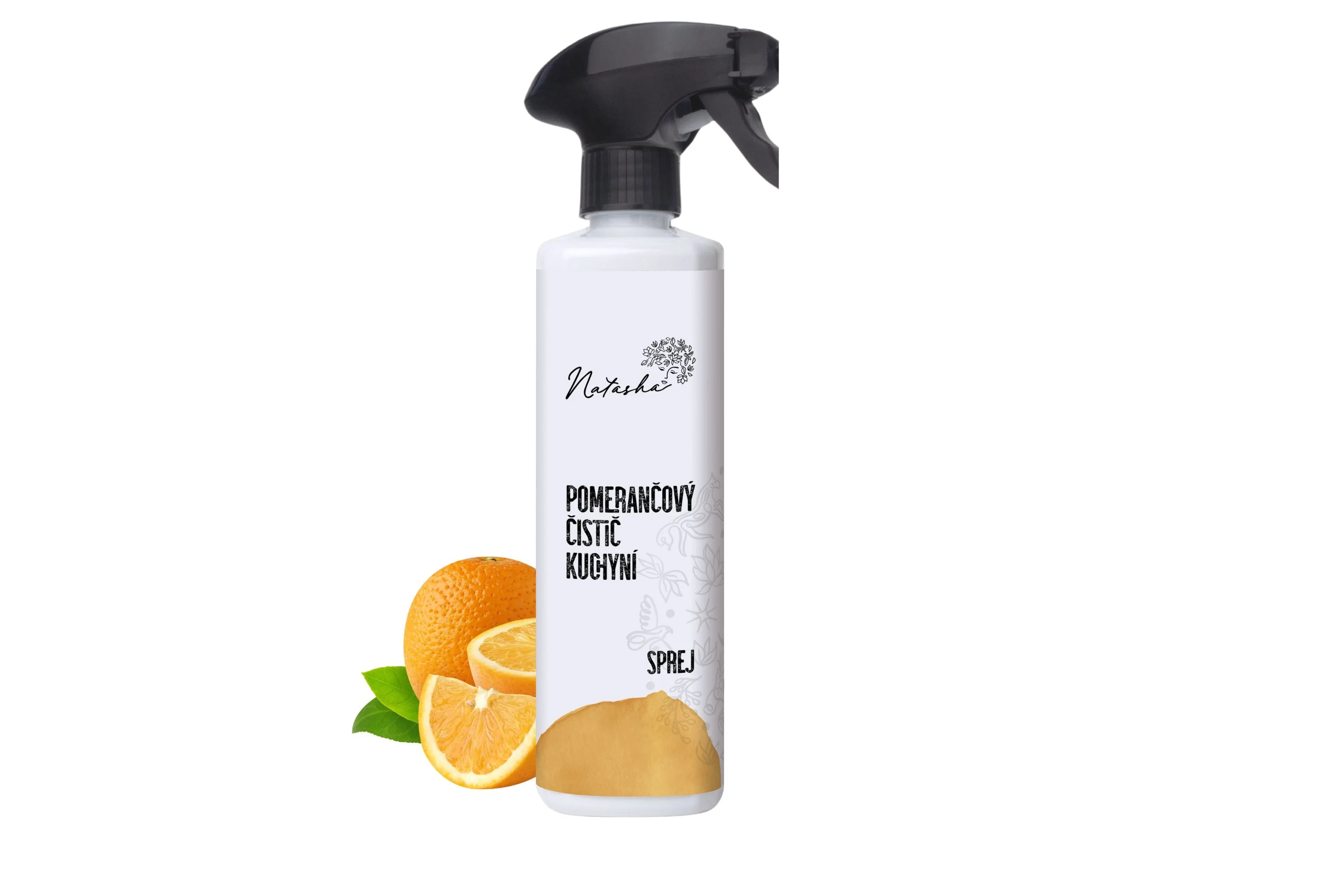 Natasha Orangen-Küchenreiniger – Spray (500 ml) – universeller Entfetter im Spray