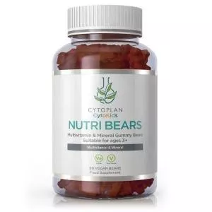 Cytoplan Nutri Bears - Gummibärchen, Multivitaminpräparat für Kinder, Erdbeere 90 Stk.