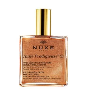 Nuxe Huile Prodigieuse Or multifunktionales schimmerndes Trockenöl für Gesicht, Körper und Haare