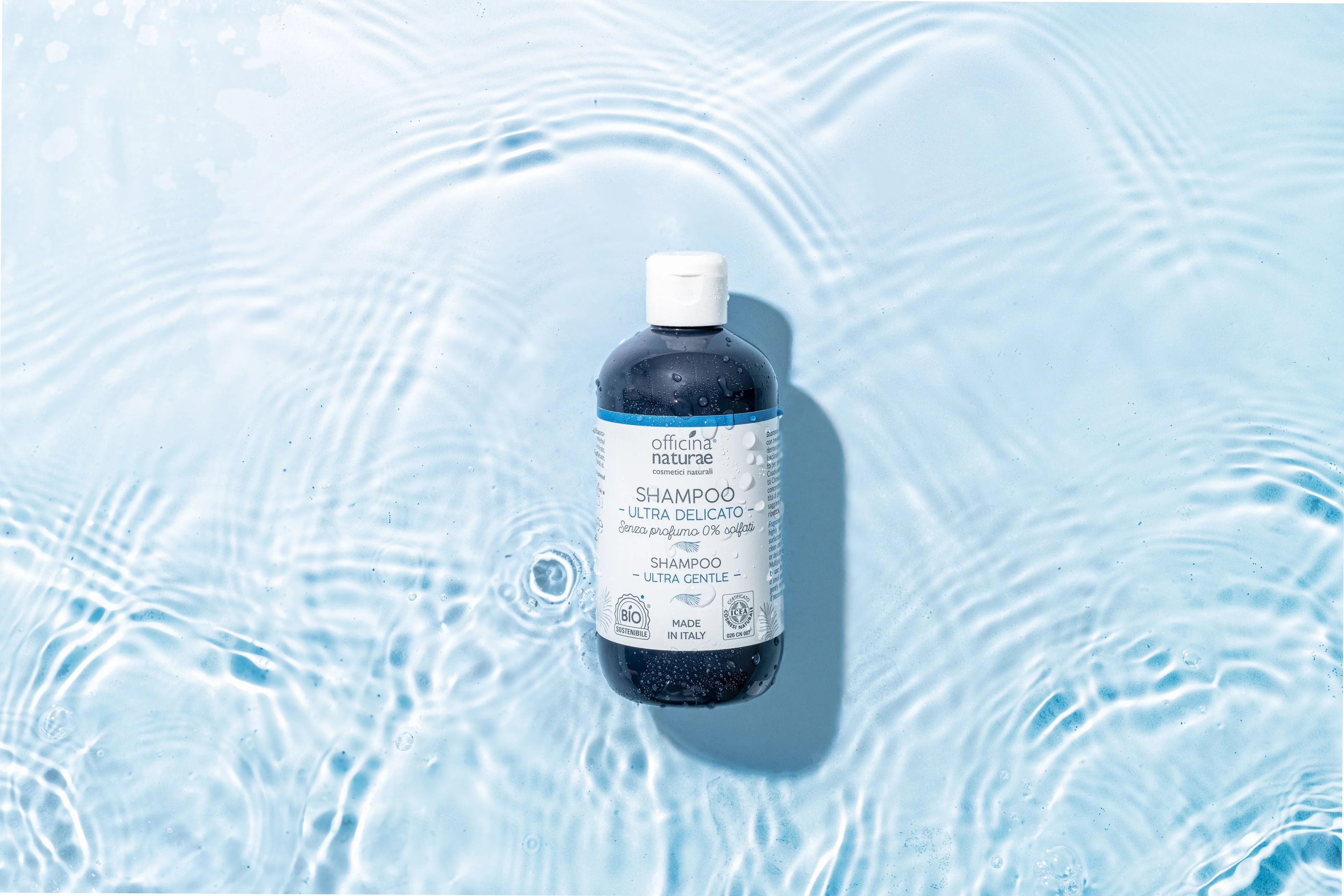 Officina Naturae Shampoo für sehr empfindliche Kopfhaut Ultra Delicato (250 ml) - auch geeignet für Menschen mit MCS