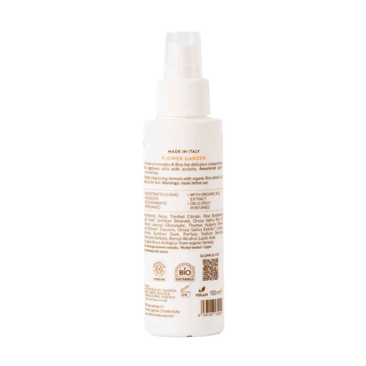 Officina Naturae Deo-Spray - Garden in Bloom (100 ml) - neutralisiert Gerüche und verleiht einen frischen Duft