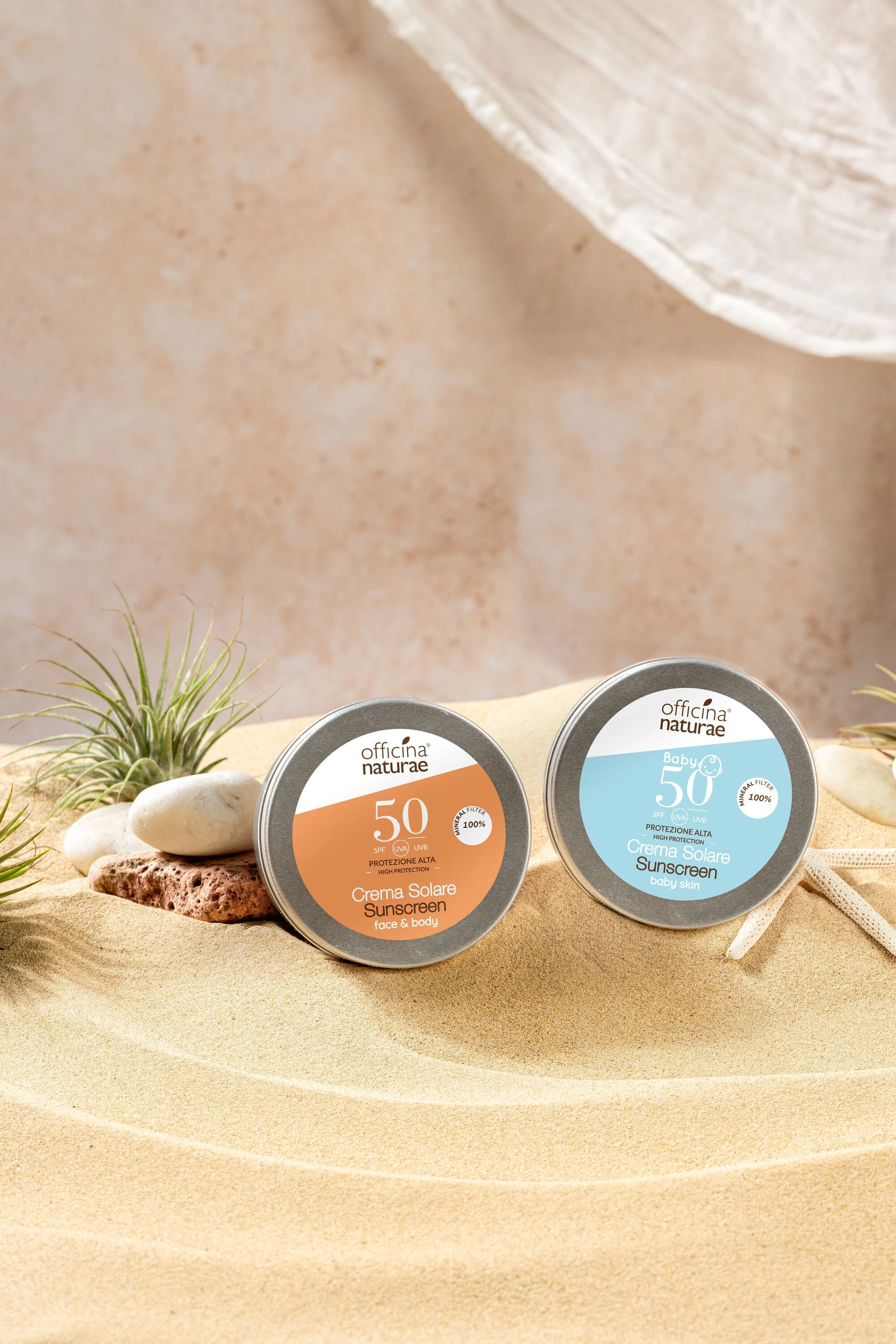 Officina Naturae Sonnencreme SPF 50 in der Metalldose (75 ml) – parfümfrei