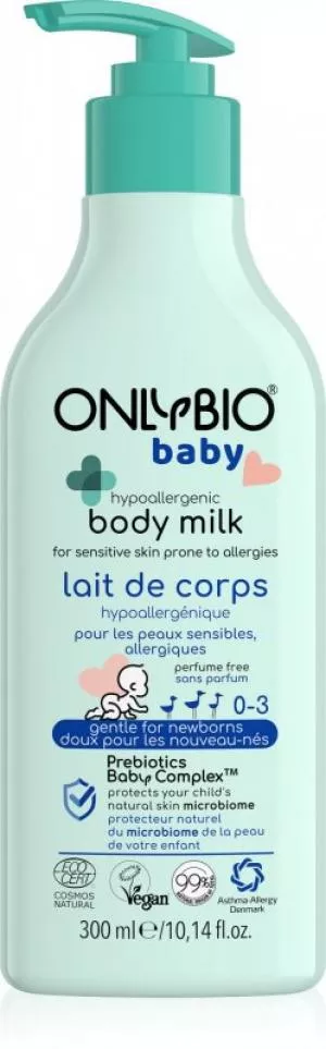 OnlyBio Hypoallergene Körperlotion für Säuglinge (300 ml)