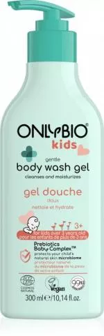 OnlyBio Sanftes Waschgel für Kinder ab 3 Jahren (300 ml) - mit zartem Duft