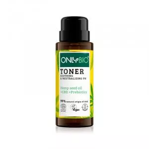 OnlyBio Beruhigendes Tonikum für empfindliche Haut mit Hanf- und CBD-Öl (300 ml)