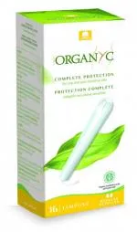 Organyc Tampons mit Applikator Regular (16 Stück) - 100% Bio-Baumwolle, 2 Tropfen