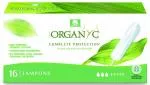 Organyc Super Tampons (16 Stück) - 100% Bio-Baumwolle, 3 Tropfen