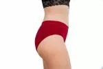 Pinke Welle Menstruationshöschen Bikini Rot - Medium - 100 Tage Umtauschrecht und leichte Menstruation (L)