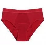Pinke Welle Menstruationshöschen Bikini Rot - Medium - 100 Tage Umtauschrecht und leichte Menstruation (L)