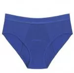 Pinke Welle Menstruationshöschen Bikini Blau - Medium Blau - htr. und leichte Menstruation (M)