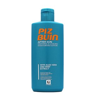 Beruhigende, kühlende, feuchtigkeitsspendende After-Sun-Lotion