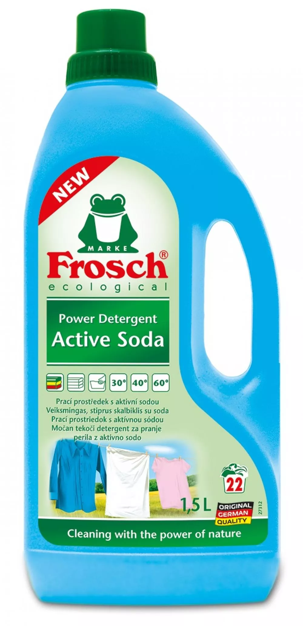 Frosch Waschmittel mit Aktivsoda (ECO, 1500ml)