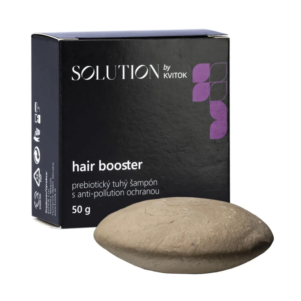 Kvitok Prebiotisches festes Shampoo mit Schutz vor Verunreinigungen Hair Booster - 50 g