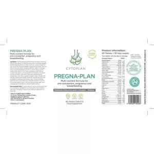 Cytoplan Pregna-Plan Multivitamin für schwangere und stillende Mütter, 60 Tabletten