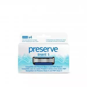 Preserve Ersatzklingen für Shave 5 (4 Stück)