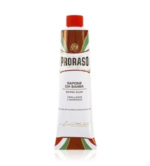 PRORASO Red Rasierseife für harte Barthaare in der Tube
