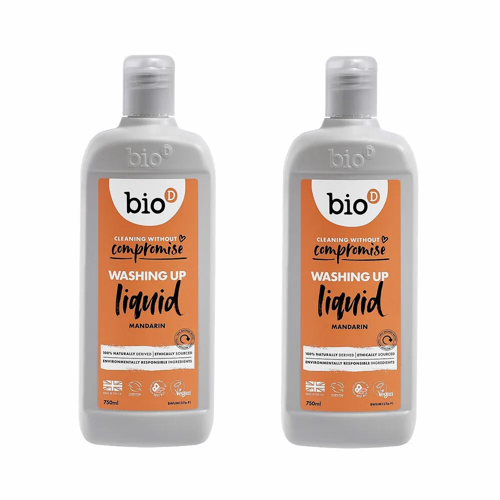 Bio-D Geschirrspülmittel mit Mandarinenduft hypoallergen (750 ml)