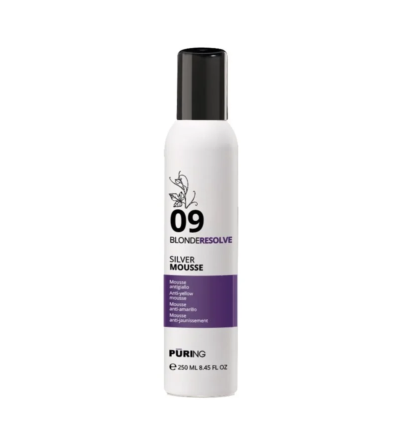09 BlondeResolve Silver Mousse Leave-in-Neutralisierungsschaum für blondes, graues und blondiertes Haar 250 ml