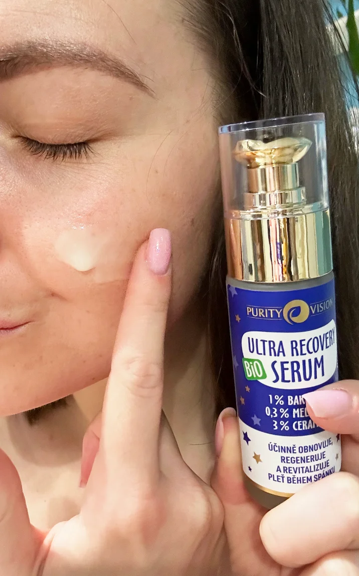 Purity Vision Nacht-Gesichtsserum Ultra Recovery Night (30 ml) – mit Bakuchiol, Melatonin und Ceramiden