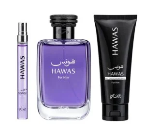Rasasi Hawas Men M Eau de Parfum 100 ml + EDP 10 ml + Duschgel