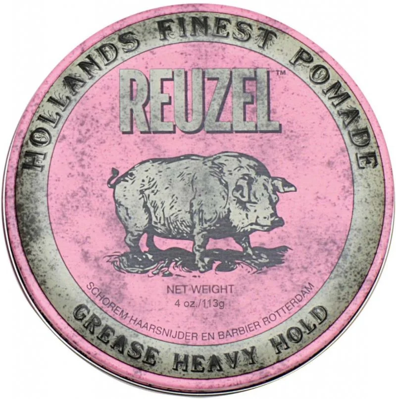 Styling Pink Pomade Grease Heavy Hold Haarpomade mit mittlerem Halt und Glanz 113 g für Herren