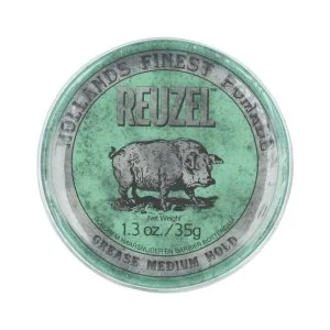 REUZEL Styling Grease-Pomade, grün, mittlerer Halt, 35 g