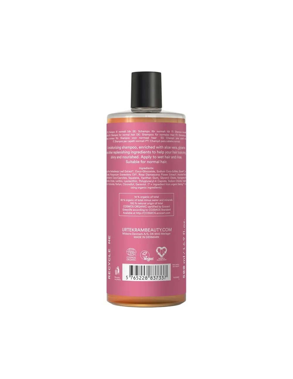 Urtekram Rosa Shampoo 500ml BIO, VEG