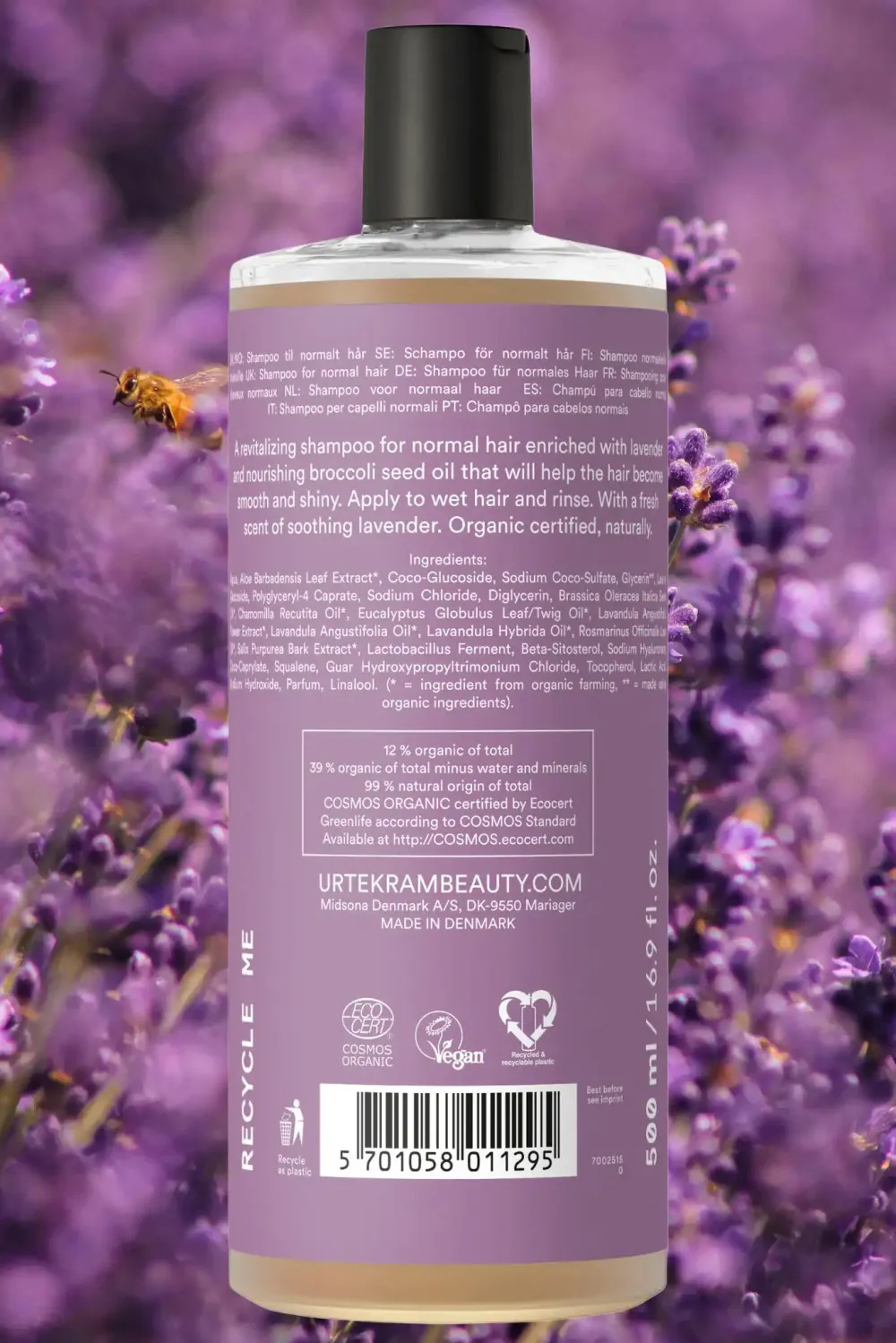Urtekram Beruhigendes Lavendel-Shampoo 500ml BIO