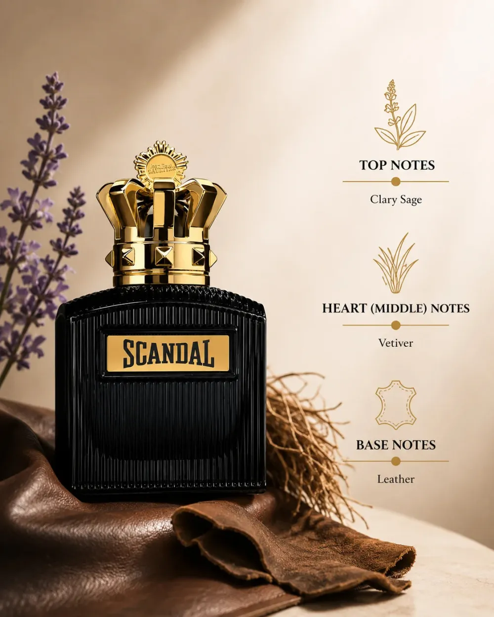 Scandal Pour Homme Intense Eau de Parfum Intense für Herren 100 ml