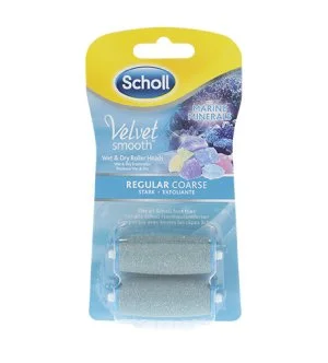 Scholl Velvet Smooth Ersatzaufsätze mit Meeresmineralien mittelgrob 2 St.