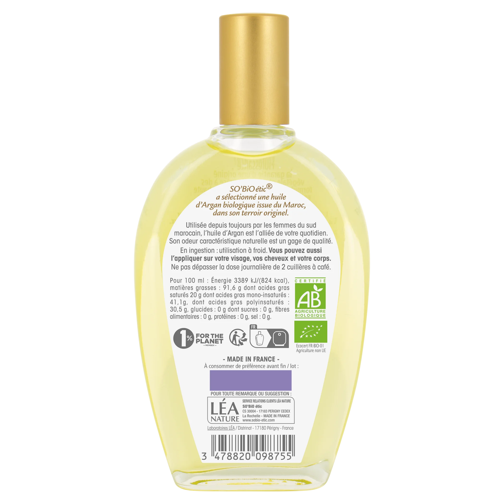 SO’BiO étic Arganöl BIO (50 ml) – Elixier der Jugend und Schönheit