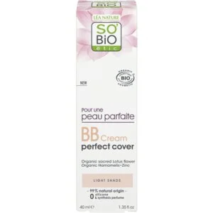 SO’BiO étic BB-Creme für einen perfekten Teint – Farbton Light BIO (40 ml) – mit Lotusblütenextrakt
