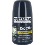 SO’BiO étic Deodorant Roll-on 24h MEN – Ingwer BIO (50 ml) – wirksam bis zu 24 Stunden
