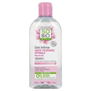 SO’BiO étic Hypoallergenes BIO-Intimpflege-Waschgel (200 ml) – mit Auszug aus Gemeiner Malve
