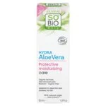 SO’BiO étic Schutzcreme für empfindliche Haut mit Aloe vera 5in1 BIO (50 ml) – spendet Feuchtigkeit und beruhigt die Haut