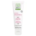 SO’BiO étic Schutzcreme für empfindliche Haut mit Aloe vera 5in1 BIO (50 ml) – spendet Feuchtigkeit und beruhigt die Haut