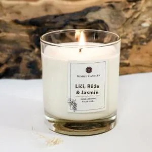 Kimmy Candles Sojakerze Lychee, Rose & Jasmin