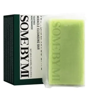 Some AHA BHA PHA 30 Days Miracle Cleansing Bar feste Seife für zu Akne neigende Haut mit AHA-, BHA- und PHA-Säuren 106 g
