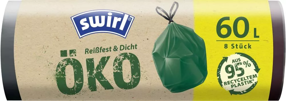 Swirl Eco Retractable bags (8 Stück) - 60 l - 95% recycelte Materialien