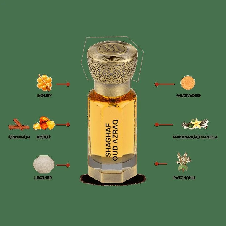 Shaghaf Oud Azraq Konzentriertes Parfümöl U 12 ml
