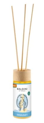 Taoasis Baldini Aroma-Diffusor mit Stäbchen Angel Scent BIO (50 ml) – euphorisierend, harmonisierend und aktivierend