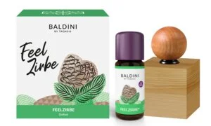 Taoasis Baldini Aroma-Set FeelPine BIO (10 ml) – Holzdekoration als Diffusor