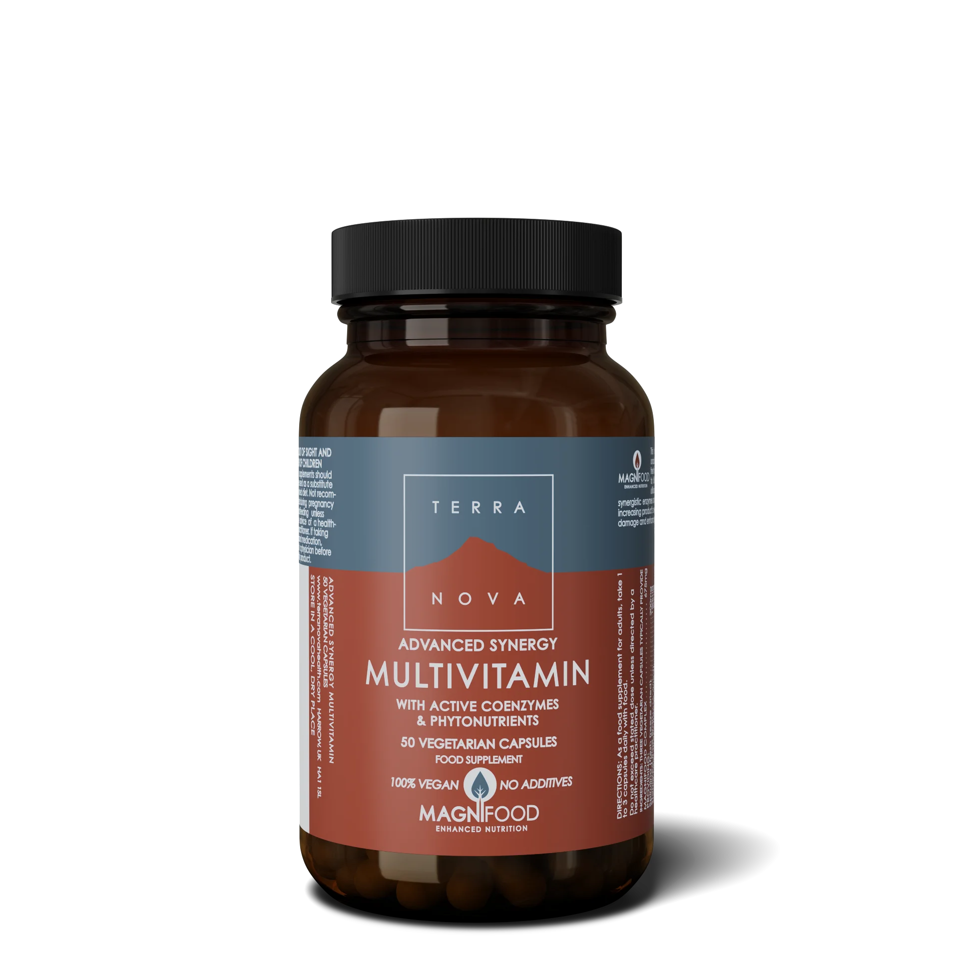 Terranova Health Advanced Synergy Multivitamin (50 Kapseln) - unterstützt Energie, Vitalität und das allgemeine Wohlbefinden