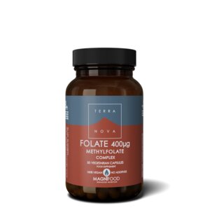 Folat (Methylfolat) 400 µg Komplex (50 Kapseln) – natürliche Form der Folsäure