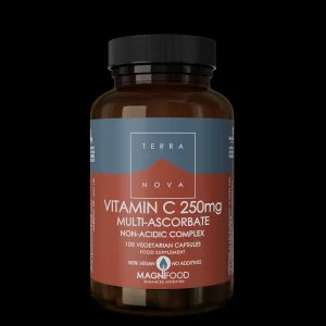 Terranova Health Vitamin C 250 mg Komplex 100 Kapseln - in Form mineralischer Ascorbate