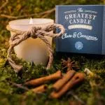 The Greatest Candle in the World Set - 1x Kerze (130 g) 2x Füllung - Nelken und Zimt - Sie können zwei weitere Kerzen zu Hause machen